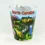 2 Oz. Shot Glass - North Carolina from The Mountains to The Sea