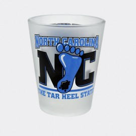 2 Oz. Frosted Shot Glass - North Carolina Tar Heel State 2 Oz. Frosted Shot Glass - North Carolina Tar Heel State