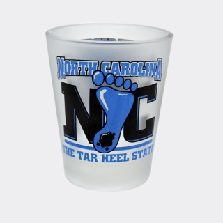 2 Oz. Frosted Shot Glass - North Carolina Tar Heel State 2 Oz. Frosted Shot Glass - North Carolina Tar Heel State