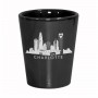 2 Oz. Ceramic Lustre Shot - Charlotte Skyline