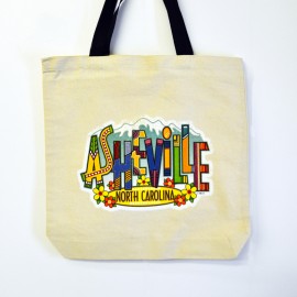 Canvas Tote Bag - Asheville Art Letters Canvas Tote Bag - Asheville Art Letters
