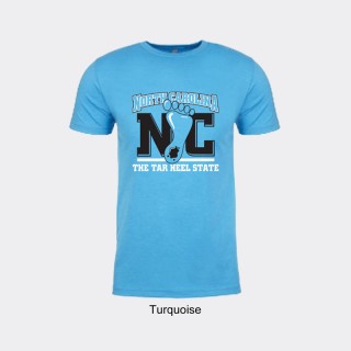 Next Level Blended Tee Shirt - North Carolina Tar Heel State