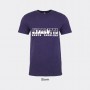 Next Level Blended Tee Shirt - Charlotte Letters Skyline