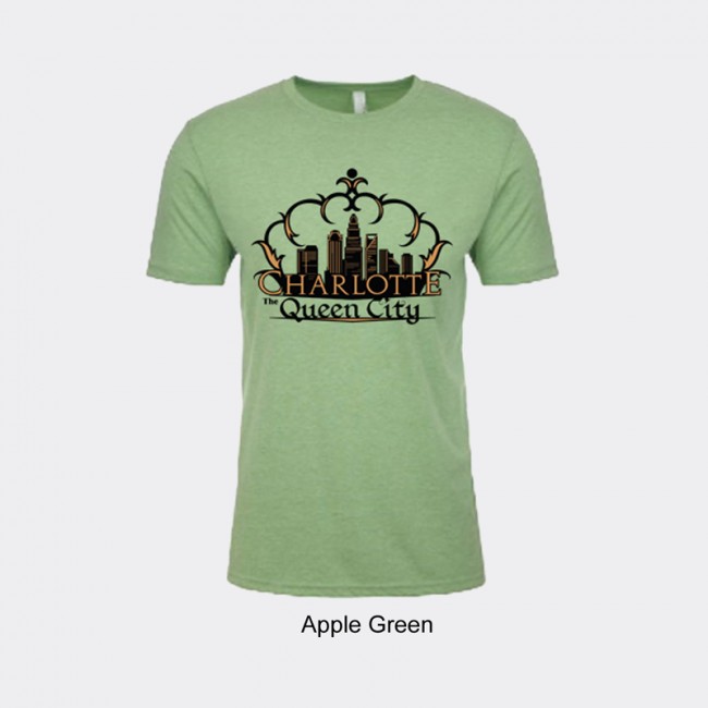 Next Level Blended Tee Shirt - Charlotte Crown Skyline