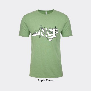 Next Level Blended Tee Shirt - North Carolina Icon Map Next Level Blended Tee Shirt - North Carolina Icon Map